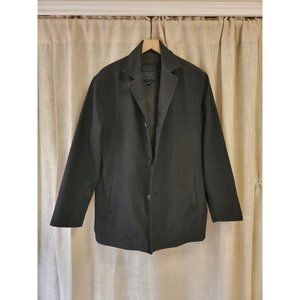 Andrew Marc Slick Lined Black Button Down Jacket, Men's‎ M